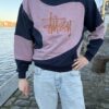 Reworked stussy sweater aan de havens